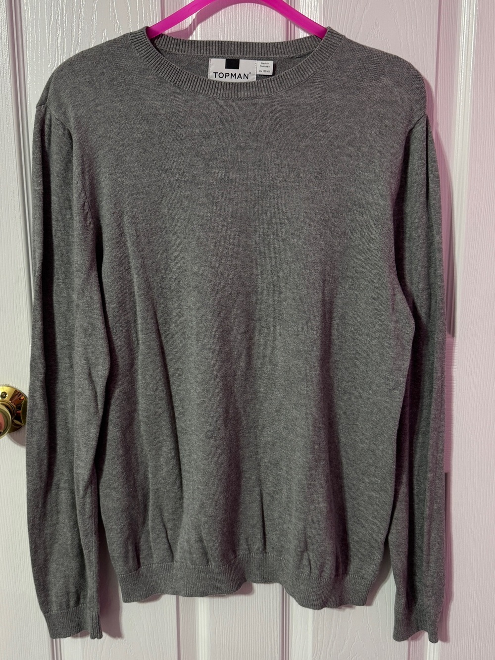 Topman Men's Grey Sweatshirt